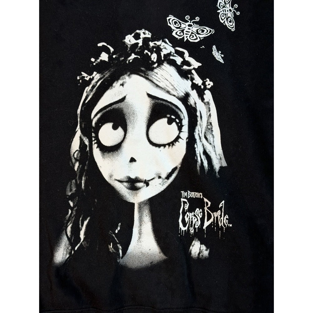 Corpse Bride Tim Burton Graphic Crewneck Goth Lace Side Sweatshirt - Picture 4 of 4